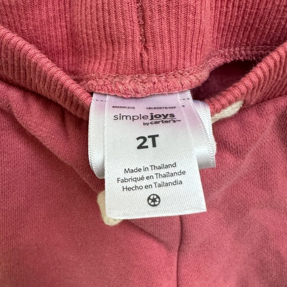 NWOT 2T Carter’s Girls Mauve String Sweat Pants